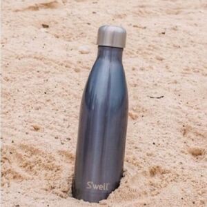 S’WELL Metal Water Bottle in Blue Suede, 17 oz